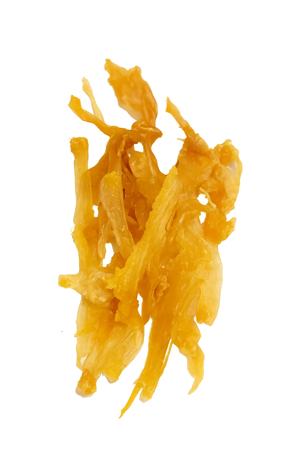 A pile of dried turkey tendon strips